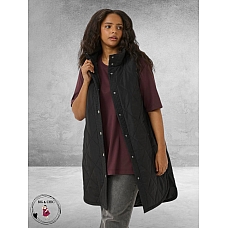 KAFFE CURVE Waist Coat Malena Black Deep